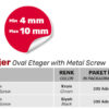 Metal Vidalı Oval Etejer - Görsel 2