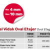 Boruya Monteli Plastik Vidalı Oval Etejer - Görsel 2