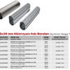 Ø15x30 mm Alüminyum Askı Boruları - Görsel 2