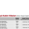 Ø6,3 mm Alyan Başlı Kabin Vidaları - Görsel 2